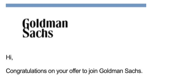 Goldman Sachs offer email